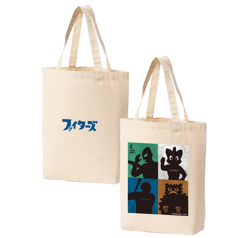 ULTRAMAN ウルトラマン (シリーズ 60周年 ) - ウルトラマン2024×北海道日本ハムファイターズコラボ / 影絵 / トートバッグ - PGS